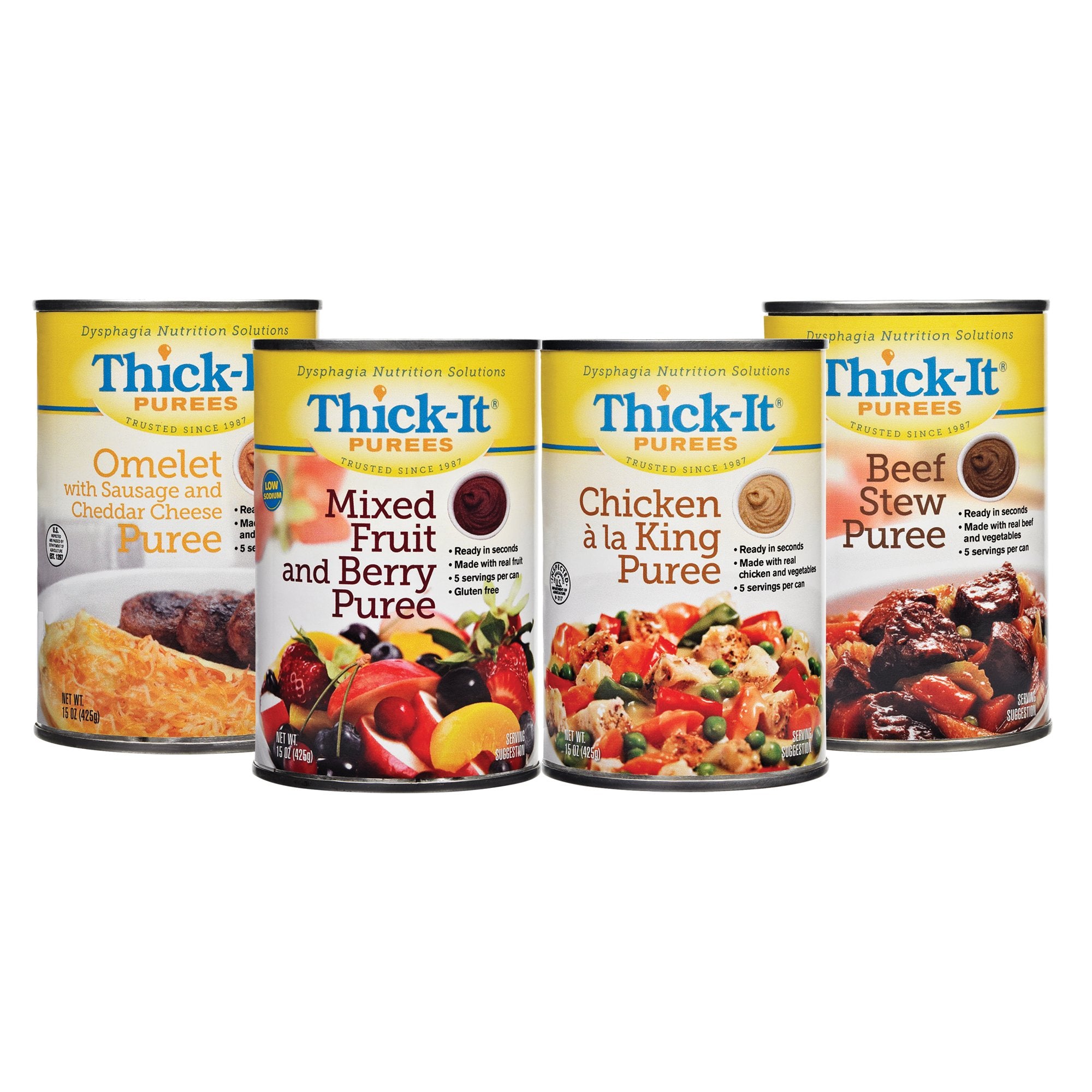 Thick-It Purees Chicken la King Pure Thickened Food, 15-ounce Can-Thickened Food Thick-It 15 oz. Can Chicken la King Flavor Puree IDDSI Level 4 Extremely Thick/Pureed