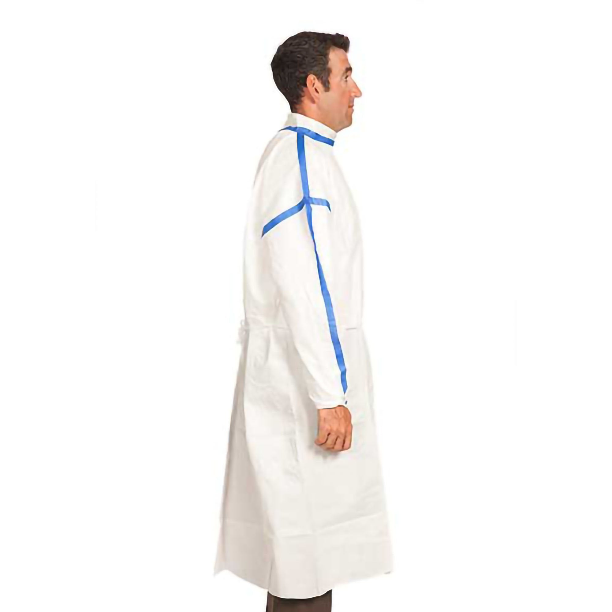TrueCare Biomedix Cleanroom Gown, Extra Large-Chemotherapy Procedure Gown X-Large White Sterile ASTM F739-12 Disposable