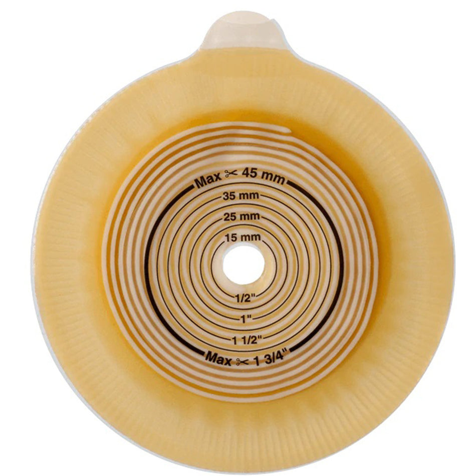 Assura Colostomy Barrier With 3/8-2 1/8 Inch Stoma Opening-"Ostomy Barrier Assura2 Trim to Fit, Extended Wear Silicone Based Adhesive 60 mm Flange Blue Code System Synthetic Resin 3/8 to 2-1/4 Inch Opening"