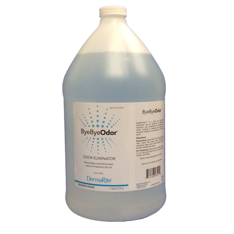 ByeByeOdor Quaternary Based Liquid, Mild Scent, Jug, 1 gal., Non-Sterile-Deodorizer ByeByeOdor Liquid 1 gal. Jug Mild Scent