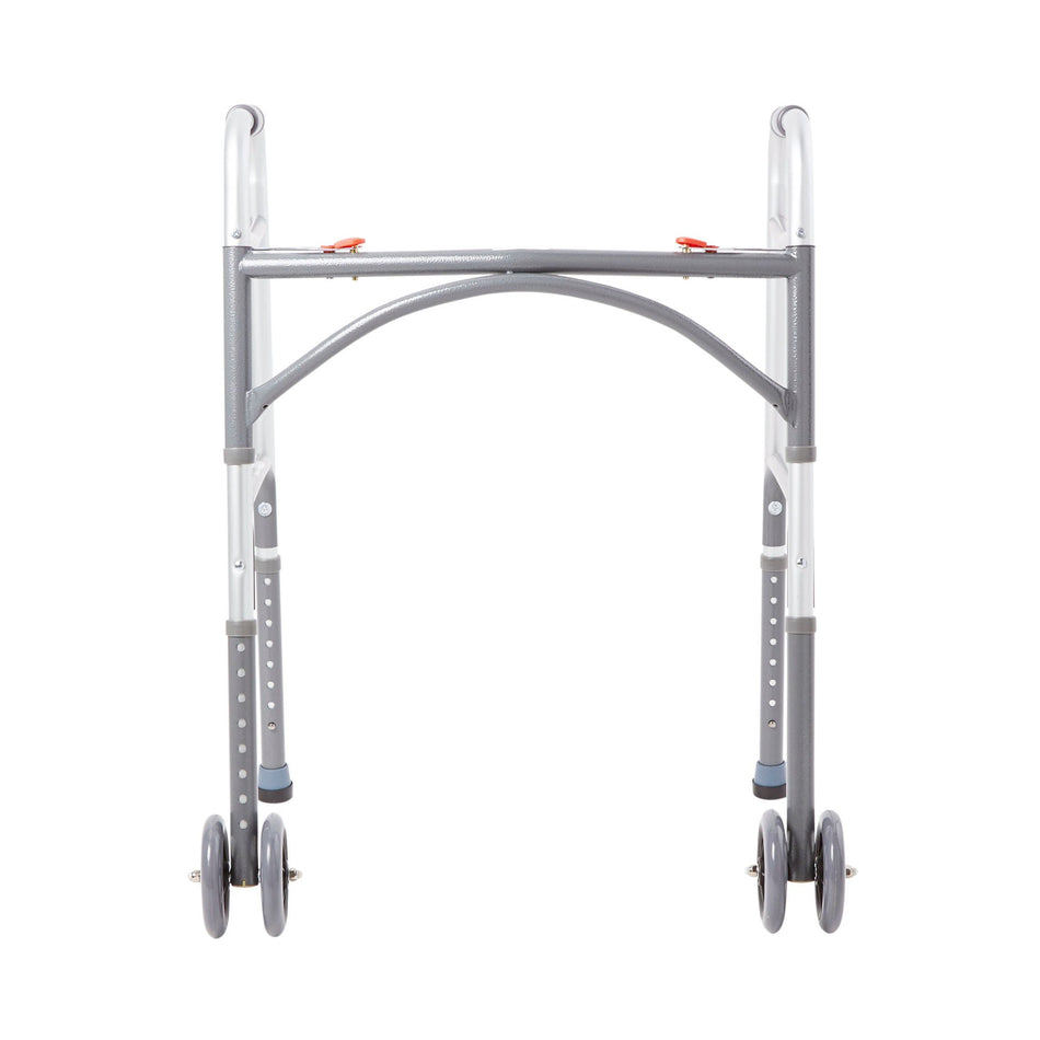 McKesson Steel Bariatric Folding Walker, 32 – 39 Inch Height - Ambulatory Equipment>Mobility>Walkers - McKesson Brand