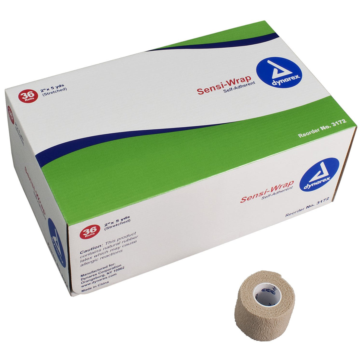 Sensi-Wrap Self-adherent Closure Cohesive Bandage, 2 Inch x 5 Yard-Cohesive Bandage Sensi-Wrap 2 Inch X 5 Yard Self-Adherent Closure Tan NonSterile Standard Compression