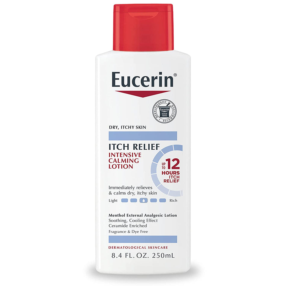 Eucerin� Itch Relief Intensive Calming Lotion-Hand and Body Moisturizer Eucerin� Itch Relief Intensive Calming Lotion 8.4 oz. Bottle Unscented Lotion