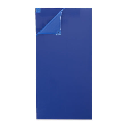 Poly Tack Adhesive Floor Mat-Adhesive Floor Mat Poly Tack 18 x 36 Inch Blue Polyethylene Film