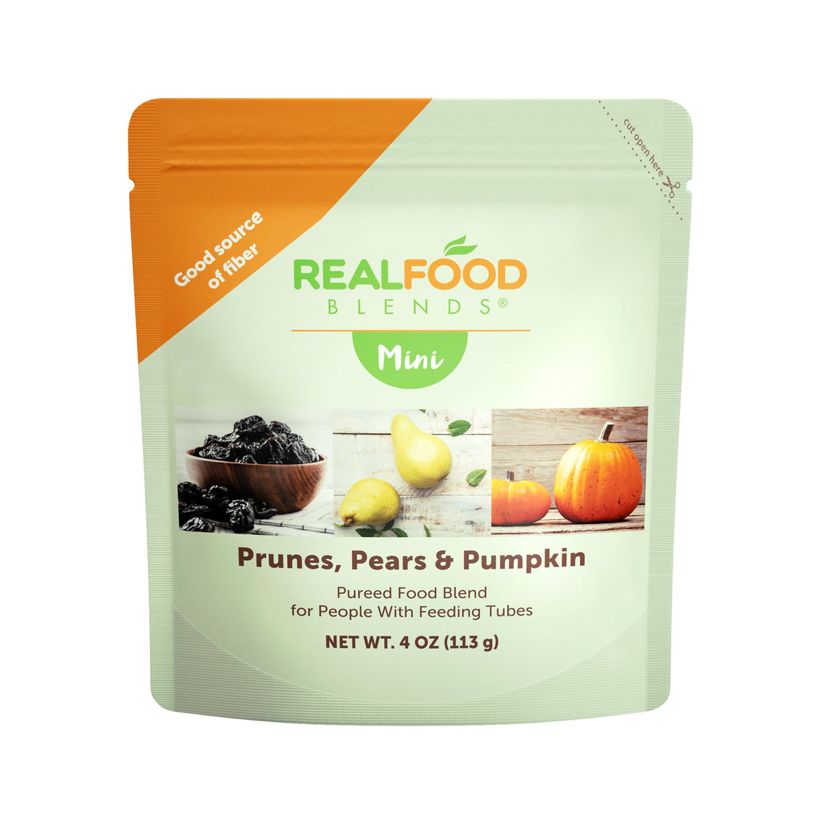 Tube Feeding Formula Real Food Blends® Mini Prunes / Pears / Pumpkin Flavor Liquid 4 oz. Pouch - Nutritionals and Feeding...