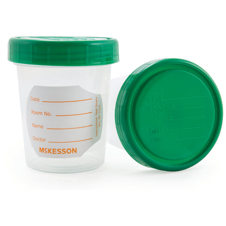 McKesson Specimen Container, 120 mL-Specimen Container McKesson 120 mL (4 oz.) Screw Cap NonSterile