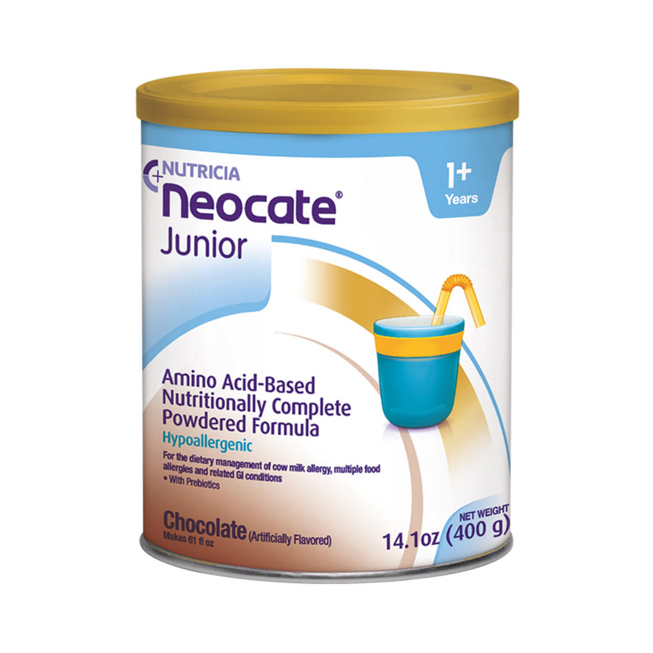 Neocate� Junior Amino Acid�Based Nutritionally Complete Powdered Formula, Chocolate, 14.1-ounce can-Pediatric Oral Supplement Neocate� Junior Chocolate Flavor 14.1 oz. Can Powder Amino Acid Food Allergies