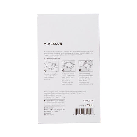 McKesson Octagonal Sterile Dressing with Frame-Style Delivery, 2-3/8 x 2-3/4 Inch, Transparent-Transparent Film Dressing McKesson 2-3/8 X 2-3/4 Inch Frame Style Delivery Octagon Sterile