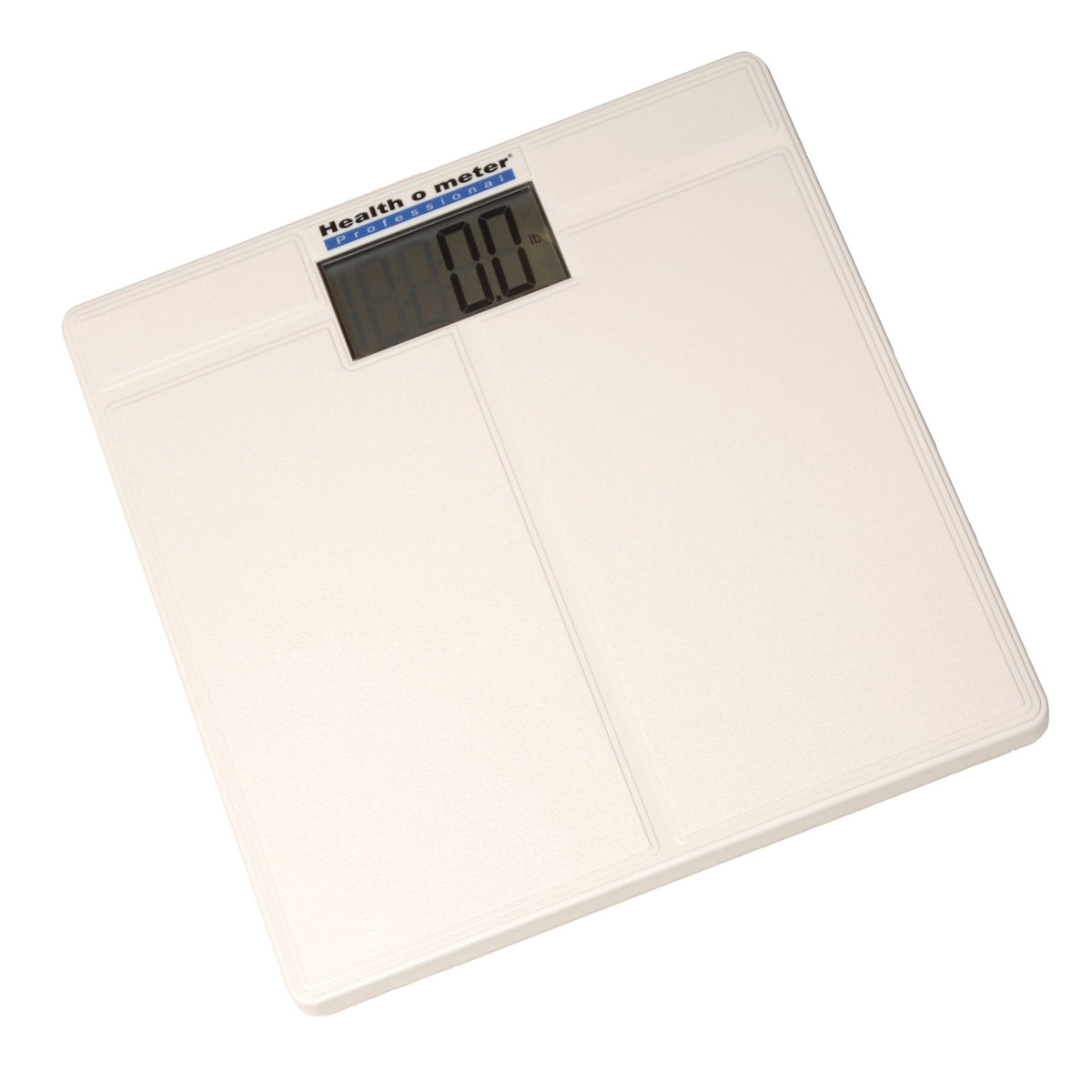 Health O Meter Floor Scale-Floor Scale Health O Meter LCD Display 397 lbs. / 180 kg Capacity White Battery Operated