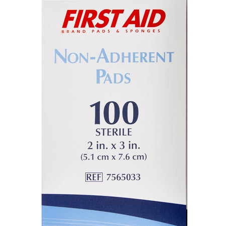 American White Cross Nonadherent Dressing, 2 x 3 Inch-Non-Adherent Dressing American White Cross 2 X 3 Inch Sterile 1 per Pack