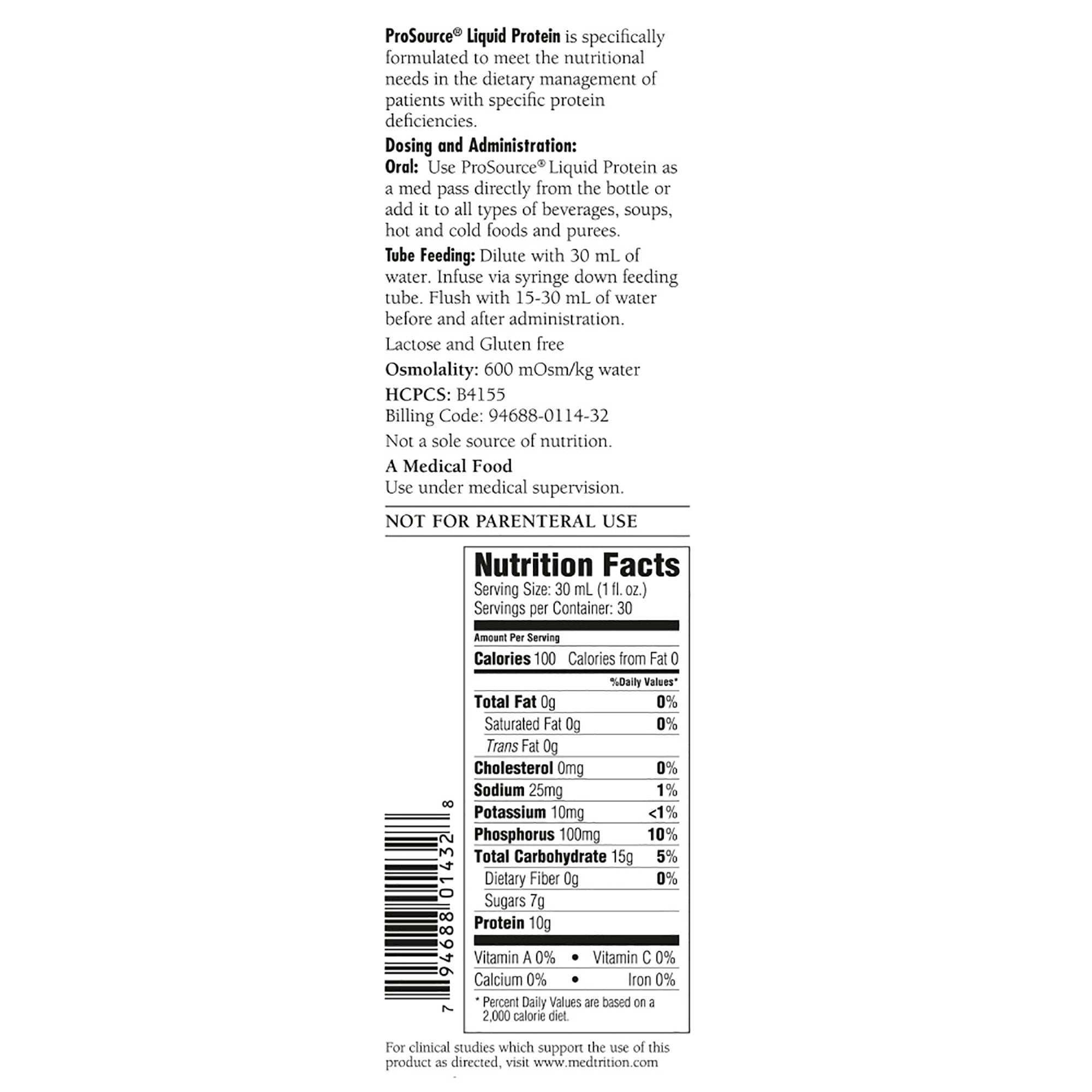 ProSource™ Collagen and Whey Protein Formula, 30-ounce Bottle - Nutritionals and Feeding Supplies>Nutritionals>Oral Supple...