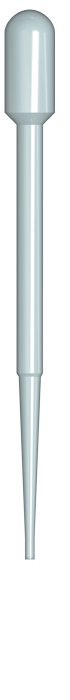 Copan Diagnostics Transfer Pipette, 3 mL, 1.5 mL Draw Volume-Copan Transfer Pipette 3 mL Without Graduations NonSterile