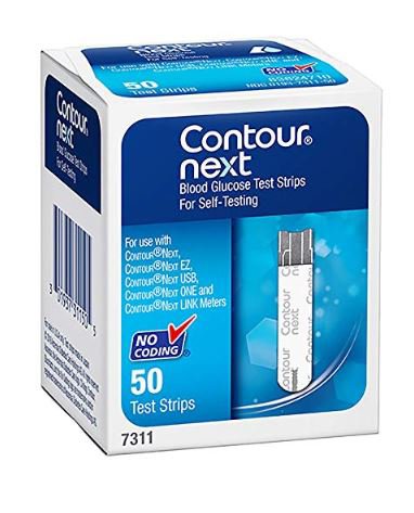 Contour Next Blood Glucose Test Strips-Blood Glucose Test Strips Contour Next 50 Strips per Pack