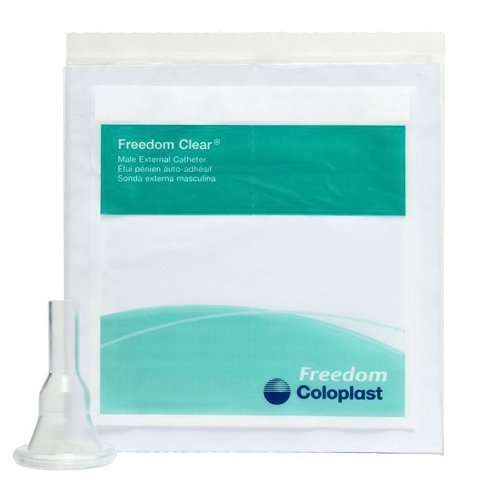Coloplast Freedom Male External Catheter, Small-Male External Catheter Freedom Self-Adhesive Strip Silicone Small