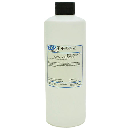 Healthlink 0.25% Acetic Acid Chemistry Reagent, 16-ounce bottle - Clinical Laboratory>Chemicals and Solutions - EDM 3 LLC