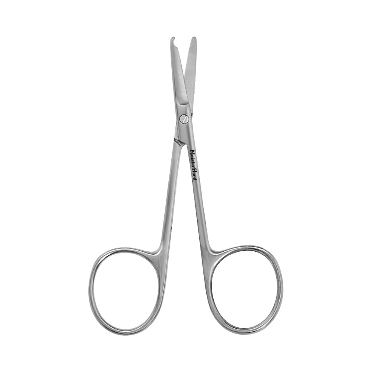 MeisterHand Suture Scissors-Stitch Scissors MeisterHand Spencer 3-1/2 Inch Length Surgical Grade Stainless Steel NonSterile Finger Ring Handle Straight Blunt Tip / Blunt Tip