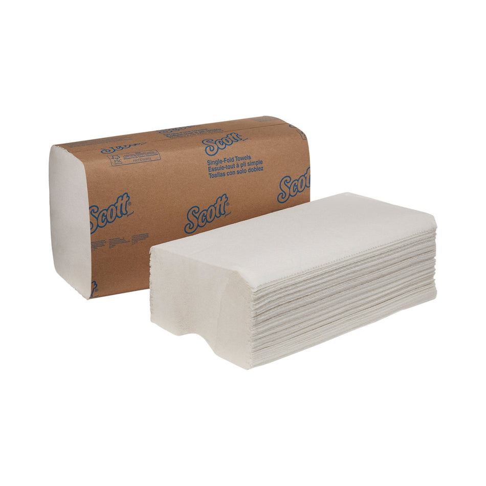 Scott Paper Towel, Single-Fold, 9.3 x 10.5 Inch-Paper Towel Scott Single-Fold 9-3/10 X 10-1/2 Inch