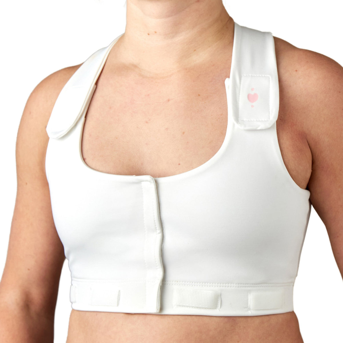 Larissa Post-Surgical Bra, White, Large-Post-Surgical Bra Larissa White Large 36 to 38 Inch