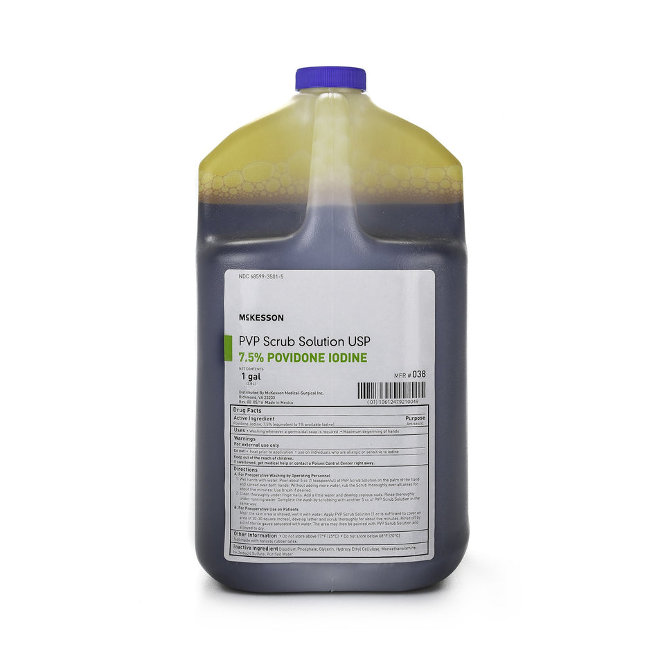 McKesson Prep Solution 1 gal. Jug-Surgical Scrub Solution McKesson 1 gal. Jug 7.5% Strength Povidone-Iodine NonSterile