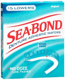 SeaBond Denture Adhesive-Denture Adhesive SeaBond Wafer 15 per Box