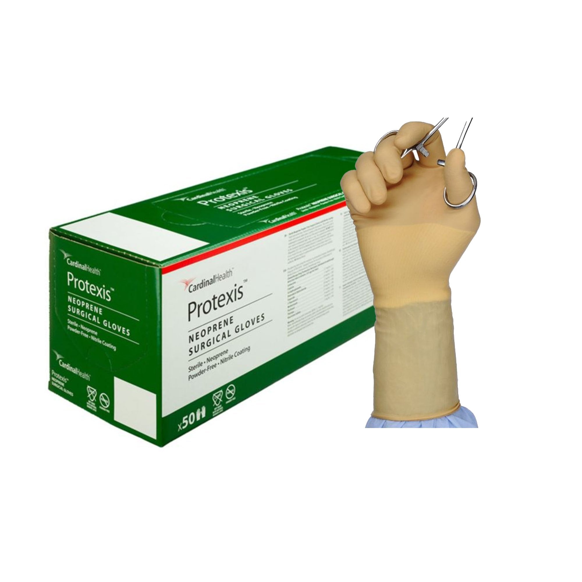 Protexis™ Polychloroprene Surgical Glove, Size 6.5, Ivory - Gloves>Surgical Gloves - Cardinal