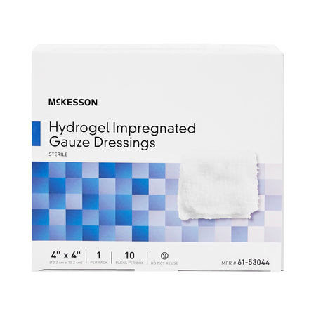 McKesson Hydrogel Gauze Dressing, 4 x 4 Inch - Wound Care>Advanced Wound Care>Hydrogel Dressings - McKesson Brand