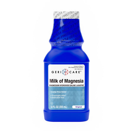 Geri-Care Magnesium Hydroxide Saline Laxative-Laxative Geri-Care Original Flavor Liquid 12 oz. 1200 mg Strength Magnesium Hydroxide