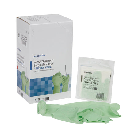McKesson Perry® Performance Plus Polyisoprene Surgical Glove, Size 9, Green - Gloves>Surgical Gloves - McKesson Brand