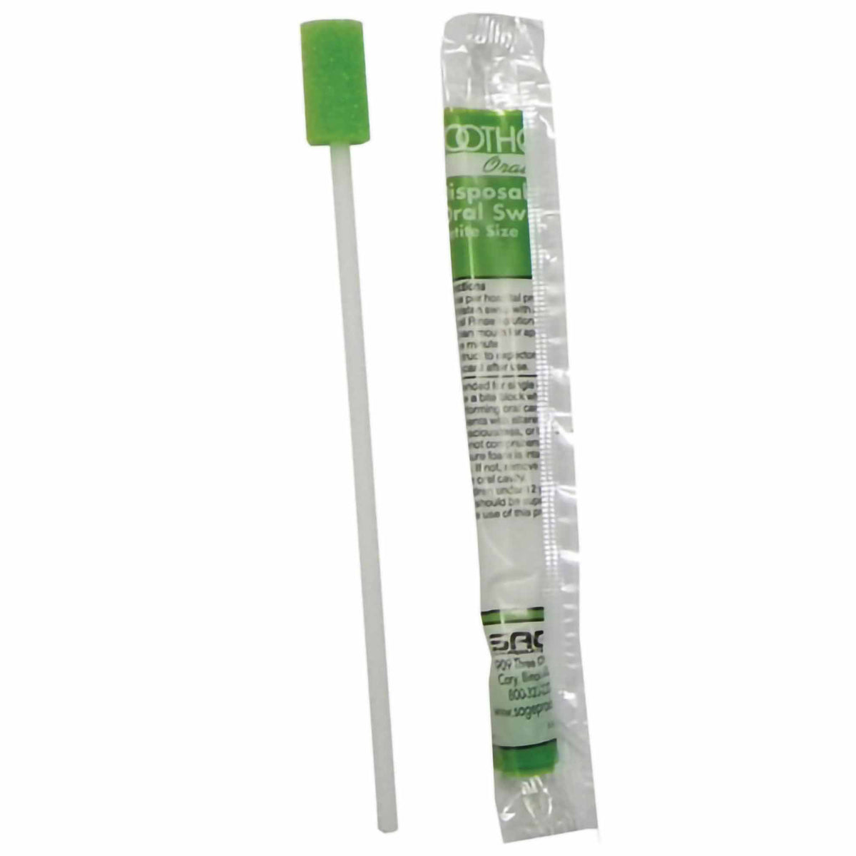 Petite Oral Swabstick-Petite Oral Swab Toothette Plus Untreated Foam Tip 1 per Pack