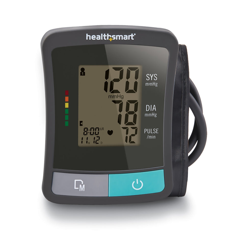 Mabis One-Tube Blood Pressure Monitor, Digital, Black Cuff-Home Automatic Digital Blood Pressure Monitor MABIS Large Cuff Nylon Cuff 23 - 40 cm Desk Model