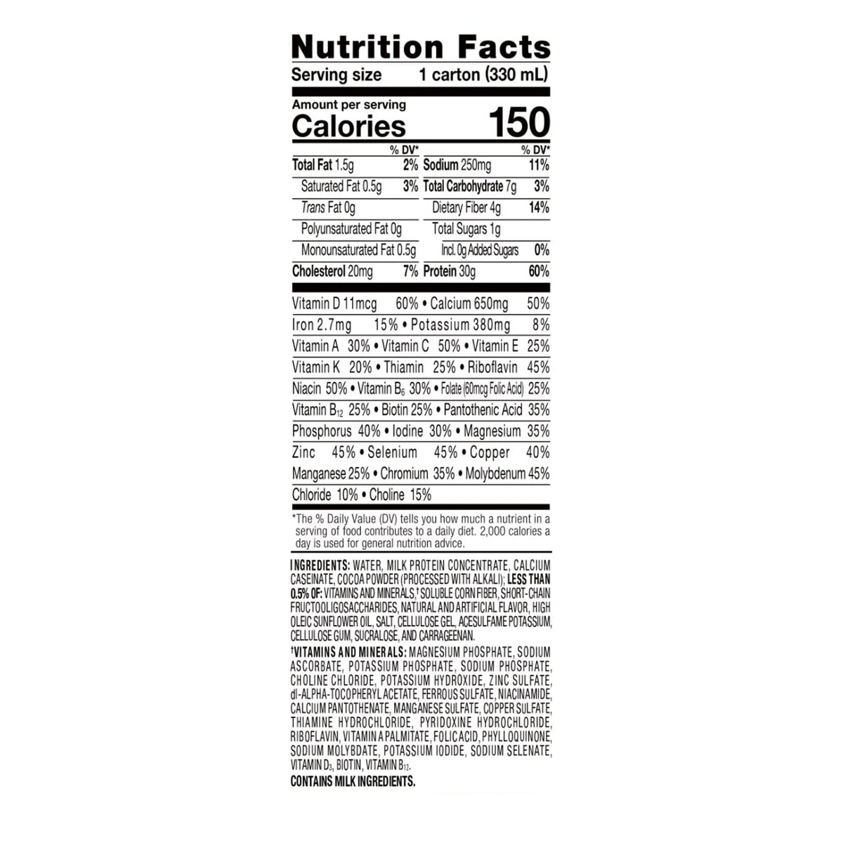 Oral Supplement Ensure® Max Protein Nutrition Shake Milk Chocolate Flavor Liquid 11 oz. Reclosable Carton