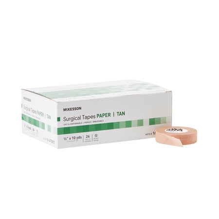 McKesson Paper Medical Tape, 1/2 Inch x 10 Yard, Tan - Wound Care>General Wound Care>Medical Tapes and Fasteners - McKesso...