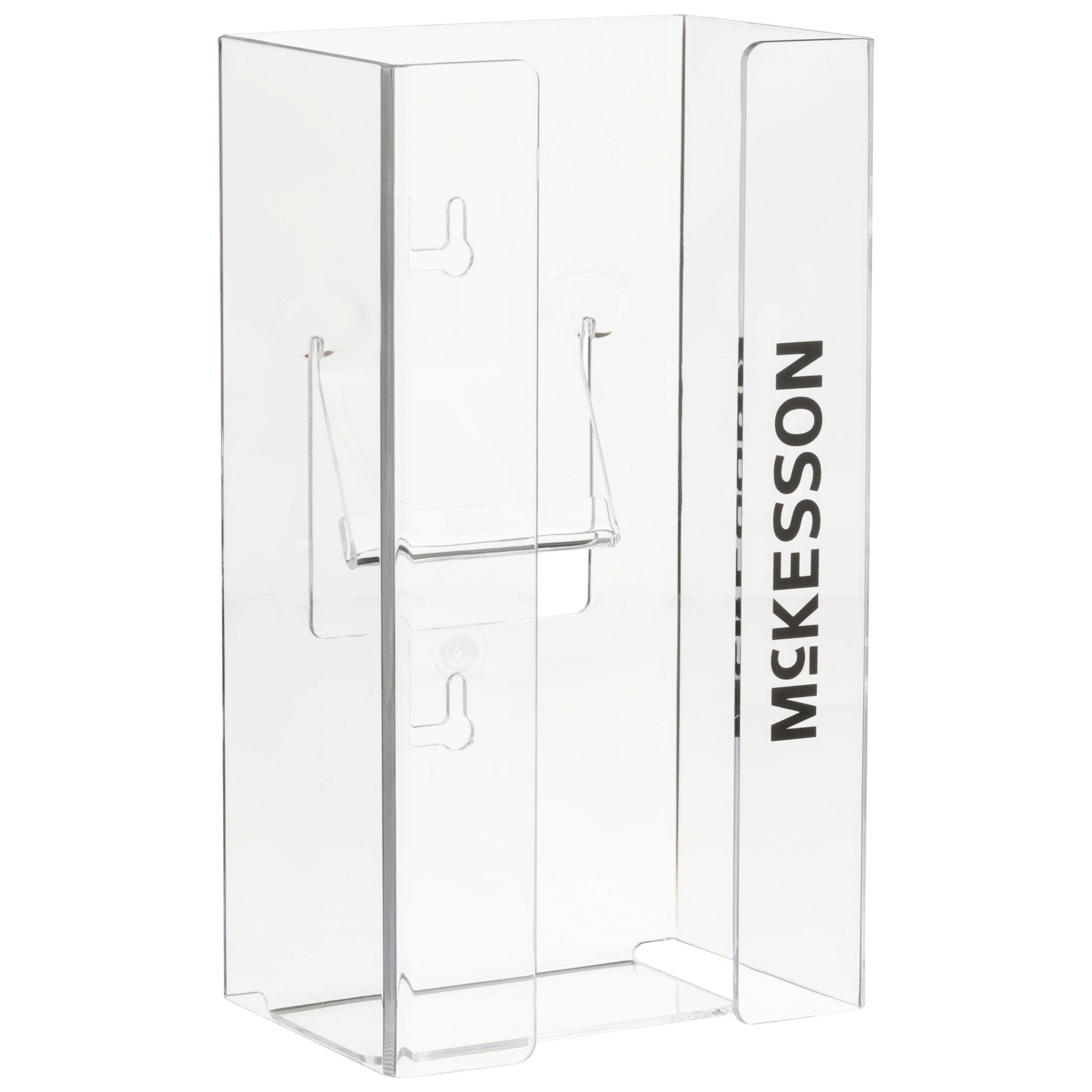 McKesson Glove Box Holder, 1-Box Capacity, Plastic-Glove Box Holder McKesson Horizontal or Vertical Mounted 1-Box Capacity Clear 4 X 5-1/2 X 10 Inch Plastic