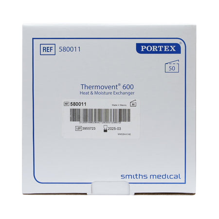 Thermovent Heat & Moisture Exchanger-Heat and Moisture Exchanger Portex 27 mg H2O @ VT 500mL 2.9 cm @ 60 LPM