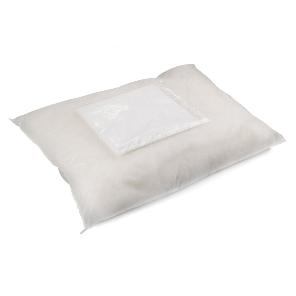 McKesson White Nonwoven Pillowcase, 22 x 30 Inch-Pillowcase McKesson Standard White Disposable