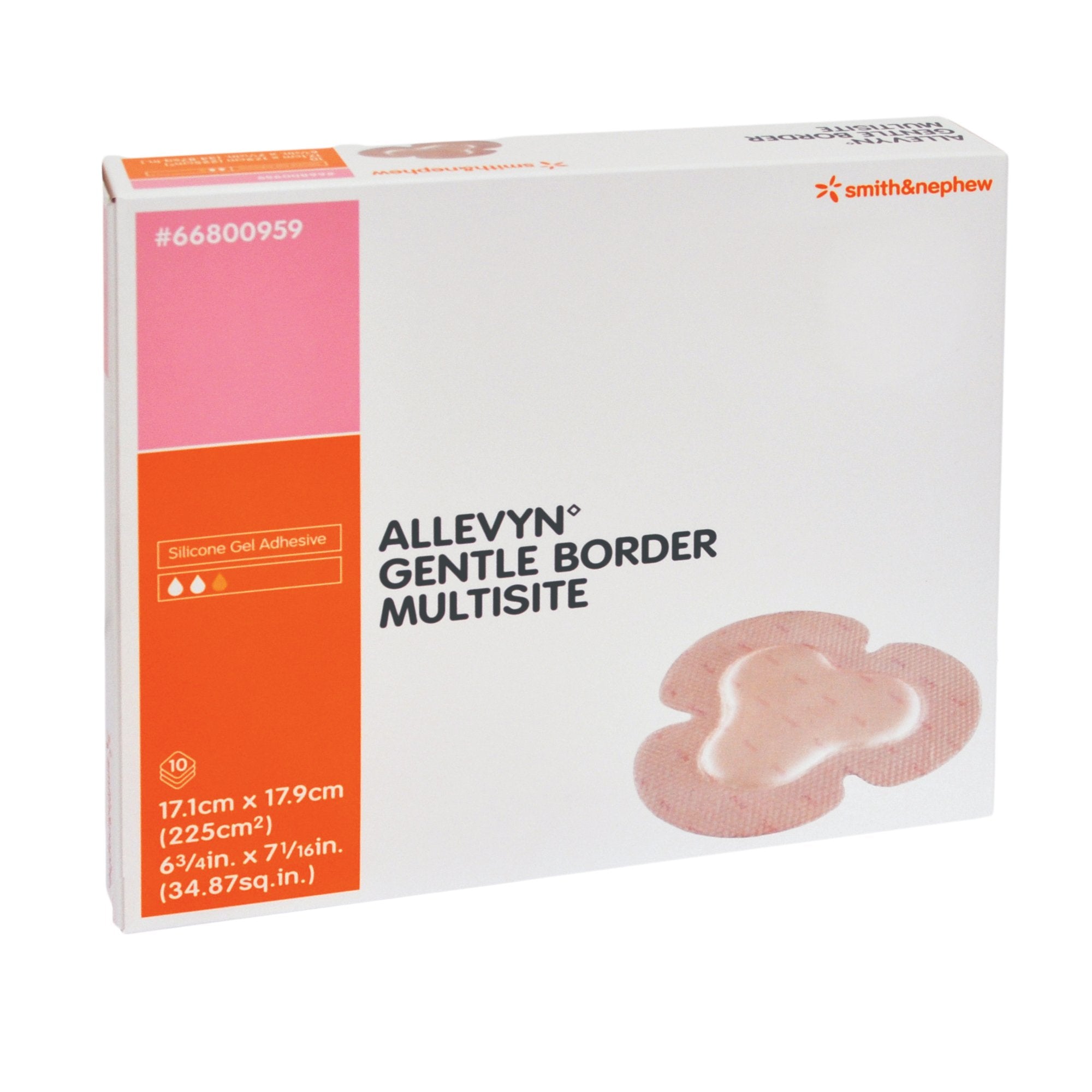 Allevyn™ Gentle Border Multisite, 17.1 x 17.9 Centimeter - Wound Care>Advanced Wound Care>Foam Dressings - Smith & Nephew