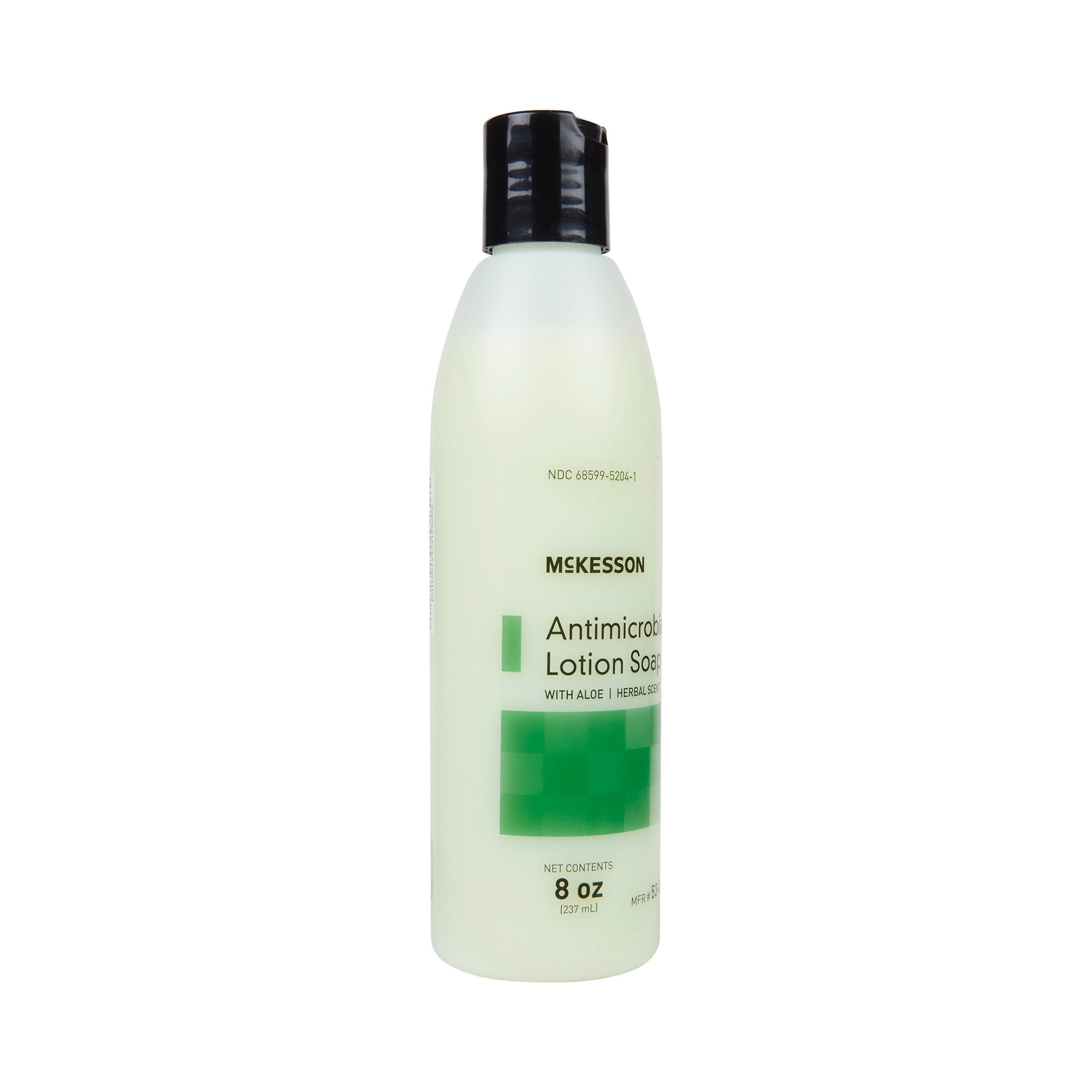 McKesson Antimicrobial Lotion Soap, Herbal Scent, With Aloe, 8-ounce bottle-Antimicrobial Soap McKesson Lotion 8 oz. Bottle Herbal Scent