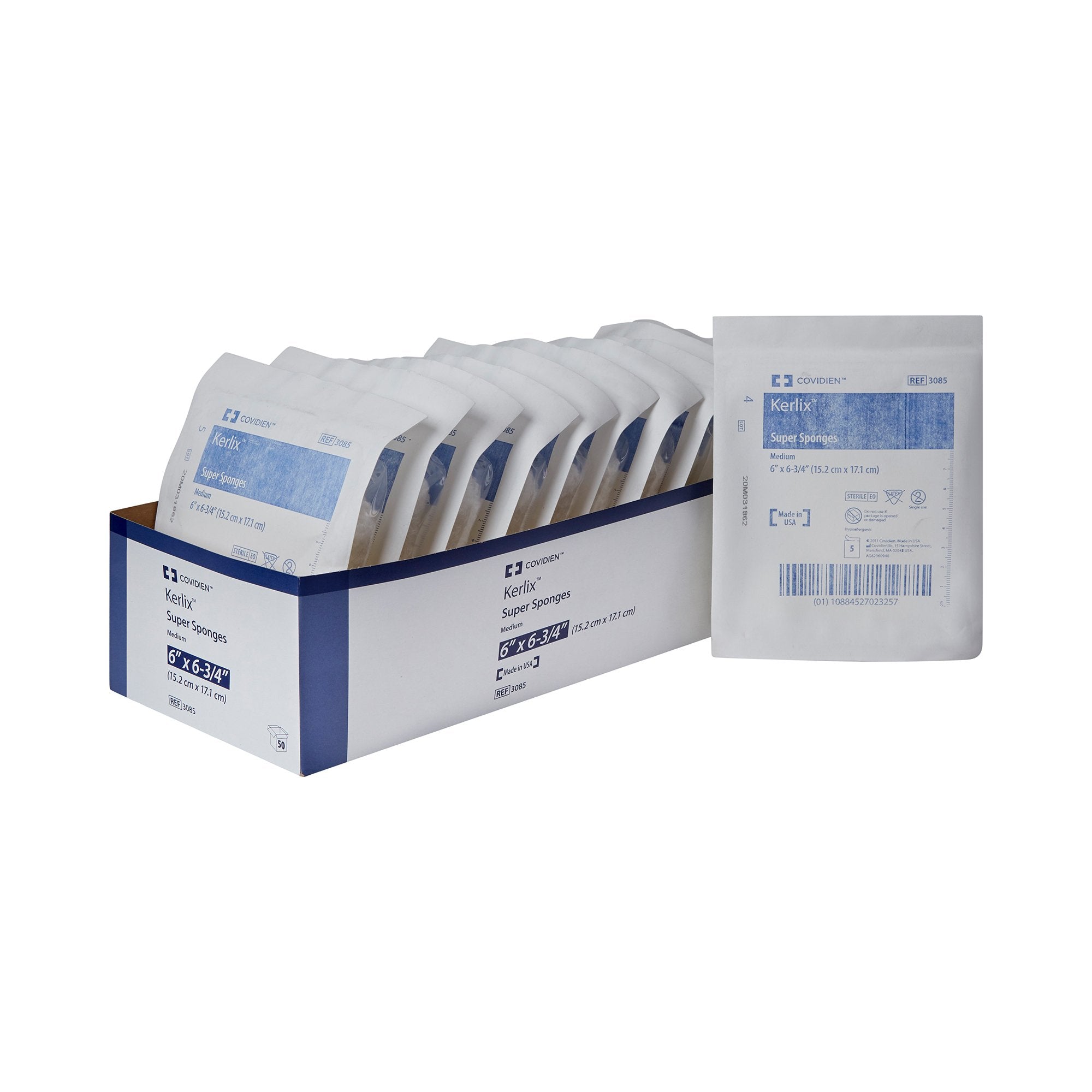 Kerlix Sterile USP Type VII Fluff Dressing, 6 x 6-3/4 Inch-Fluff Dressing Kerlix 6 X 6-3/4 Inch 12-Ply Sterile 5 per Pouch