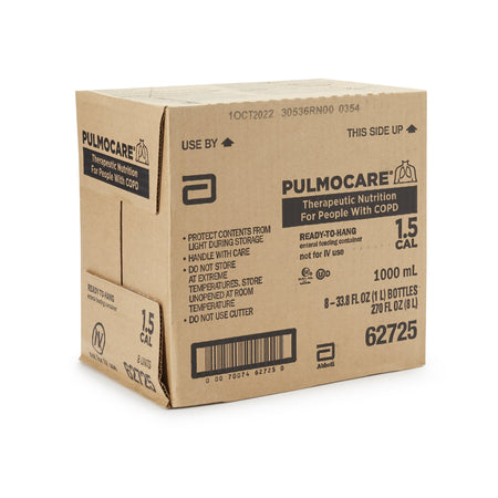 Pulmocare Vanilla Tube Feeding Formula, 33.8 oz. Ready to Hang Carton-Tube Feeding Formula Pulmocare Vanilla Flavor Liquid 33.8 oz. Carton