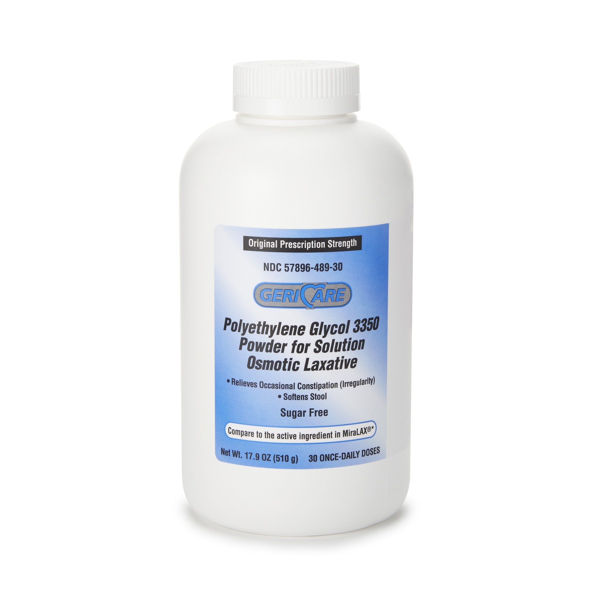 Geri-Care Polyethylene Glycol 3350 Laxative-Laxative Geri-Care Powder 17.9 oz. Polyethylene Glycol 3350