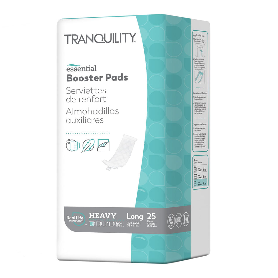 Select Incontinence Booster Pad, 15-Inch Length-Booster Pad Tranquility Essential 4-1/4 X 15 Inch Heavy Absorbency Super Absorbent Core Long