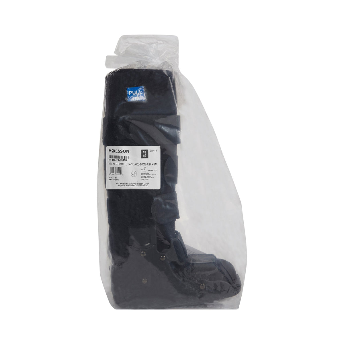 McKesson Standard Walker Boot, Extra Small-Walker Boot McKesson Non-Pneumatic Pediatric / Adult X-Small Tall