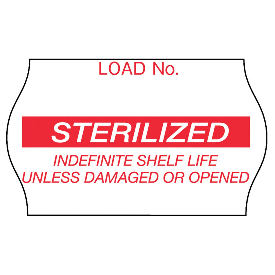 3M Comply Sterilization Load Label, 5/8 x 1-1/8 Inch-Pre-Printed Label Comply Laboratory Use Red Label Sterilized Red Sterilization Label 5/8 X 1-1/8 Inch