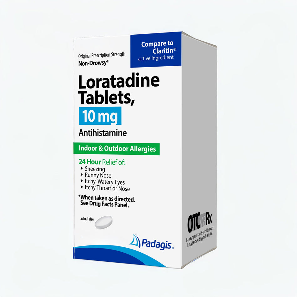 Padagis™ 10 mg Loratadine Allergy Relief - Pharmaceuticals>Over the Counter>Allergy Relief - Padagis US LLC