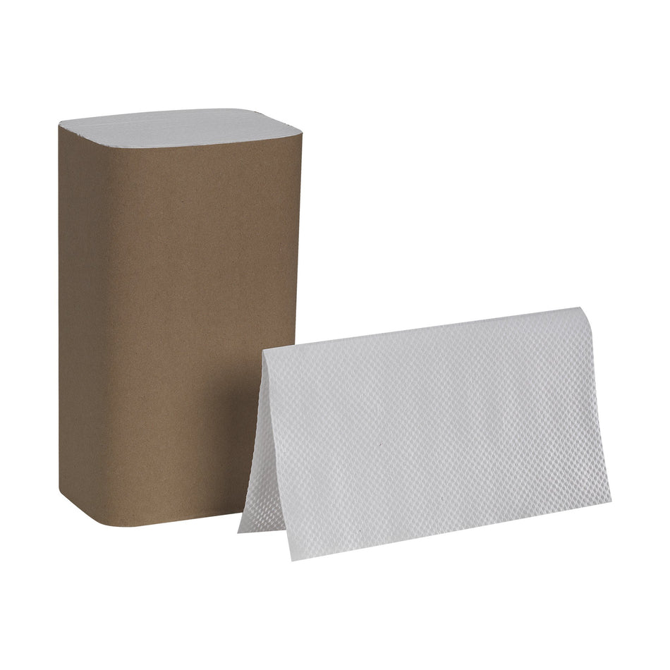 Pacific Blue Basic Single-Fold Paper Towel, 250 Sheets per Pack-Paper Towel Pacific Blue Basic Single-Fold 9-1/4 X 10-1/4 Inch