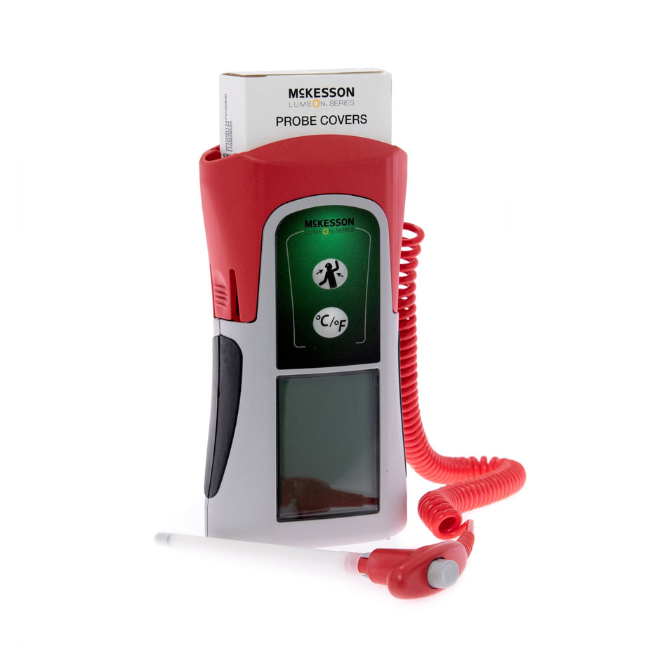 McKesson Lumeon Digital Stick Thermometer-Electronic Probe Thermometer McKesson LUMEON Oral / Rectal Probe Handheld