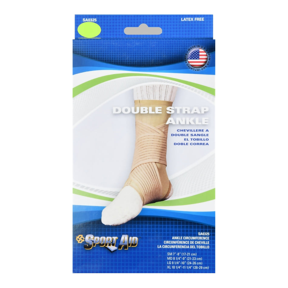 Sport Aid Ankle Support, Large, Beige-Ankle Support Sport Aid Large Hook and Loop Strap Closure Foot