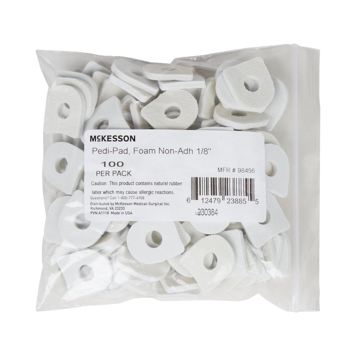 McKesson Nonadhesive Corn Pad, One Size Fits Most-Corn Pad McKesson One Size Fits Most Non-Adhesive Foot
