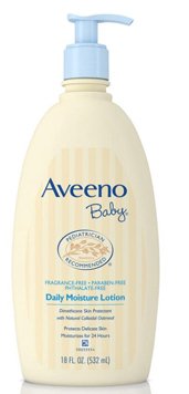 Aveeno Baby Moisturizer-Baby Lotion Aveeno 18 oz. Pump Bottle Unscented Lotion