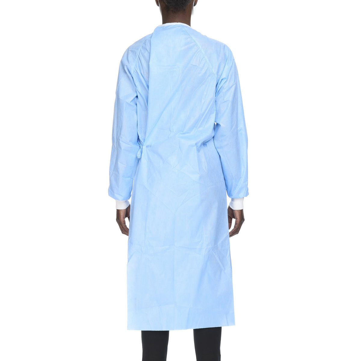 Halyard Basics Nonreinforced Surgical Gown with Towel, Large, Blue - Apparel>Gowns>Surgical Gowns - O&M Halyard Inc